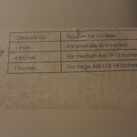 Universal Adjustable Pot Lid Organizer for Cabinet -Set of 8 (6” to 14”) - Picture 3 of 5